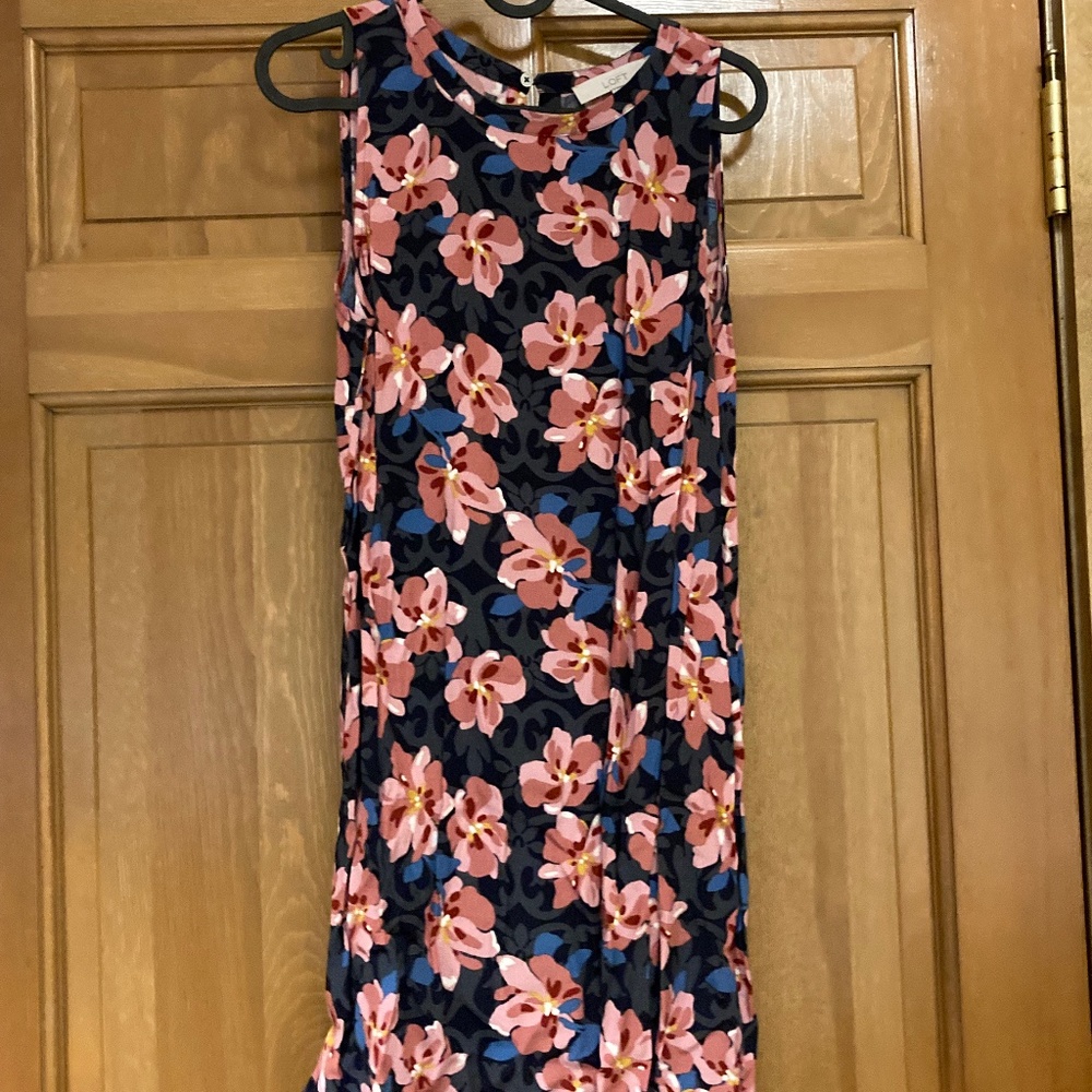 Loft Floral Swing Dress, Size S